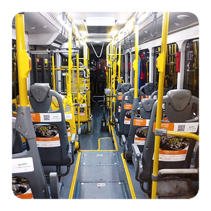 Seatbus — Campanha real Anjos em ônibus de São Paulo